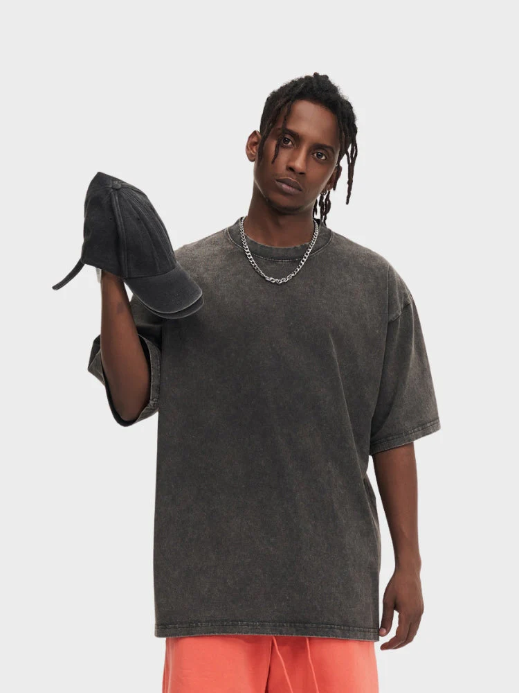 230 GSM Heavy Loose Fit Washed T-Shirt - Image 2