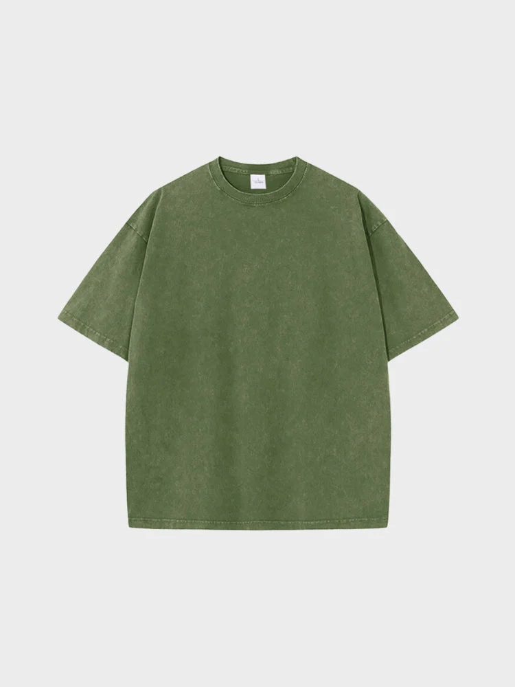 230 GSM Heavy Loose Fit Washed T-Shirt - Image 8