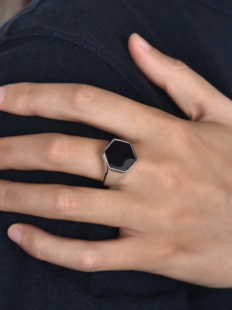 Athens Hexagon Ring - Image 4