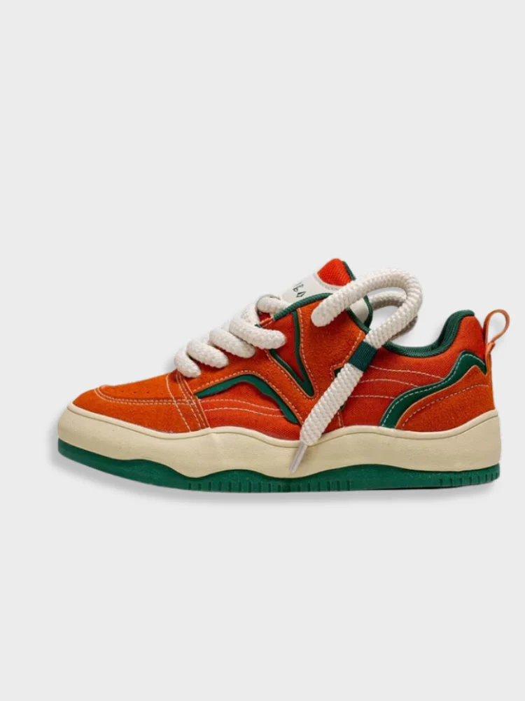 Big Lace Vintage Smile Sneakers - Image 3