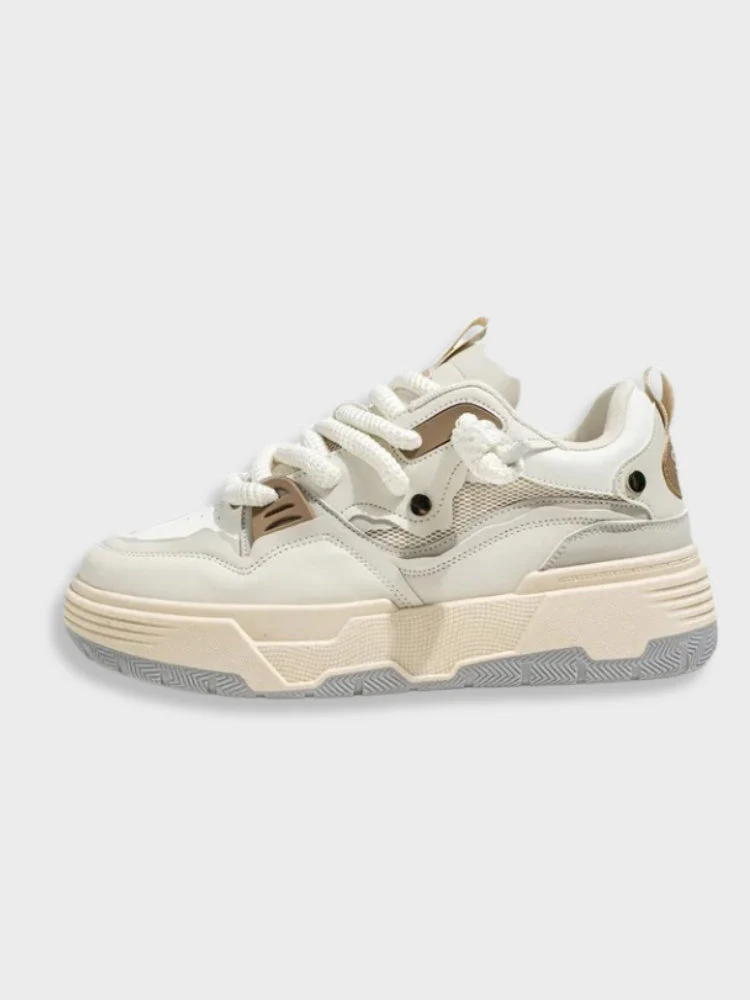Big Lace Vintage Smile Sneakers - Image 9
