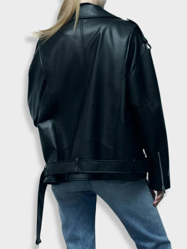Black Leather Jacket - Image 3