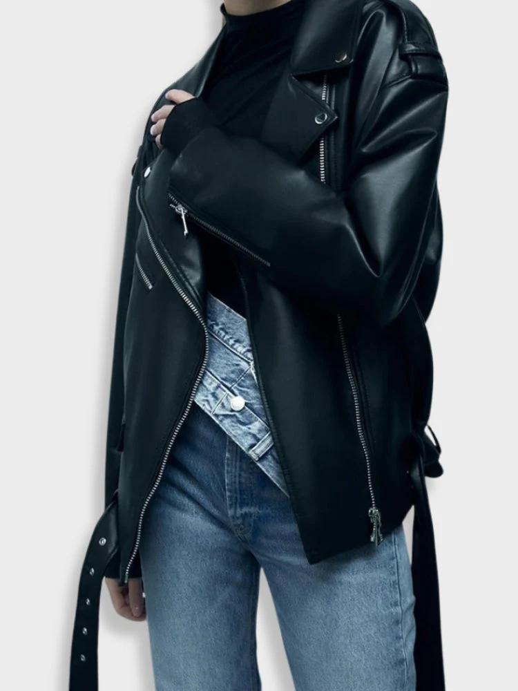 Black Leather Jacket - Image 4