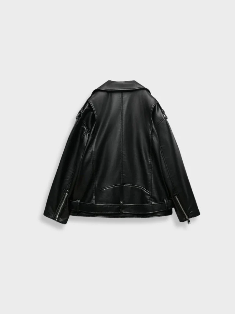 Black Leather Jacket - Image 5