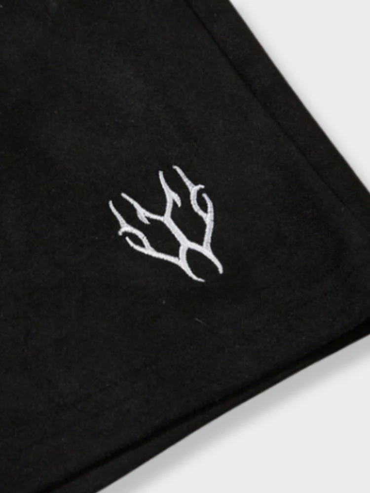 Black Suede Streetwear Shorts - Image 5