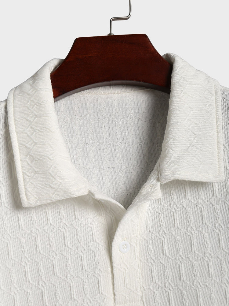 Cable Knit Polo Shirt Palermo - Image 4