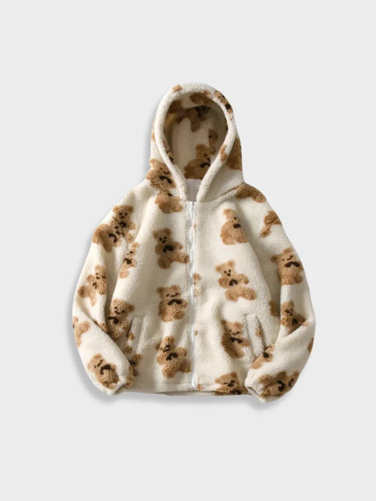 Comfi Bear Fleece Hooded Jacket - Image 3