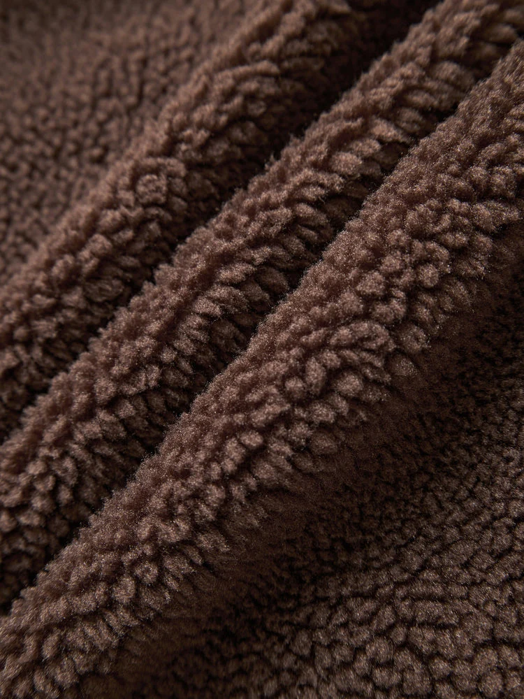 DCRB - Dark & Light Brown Sherpa Ninja Fleece - Image 8