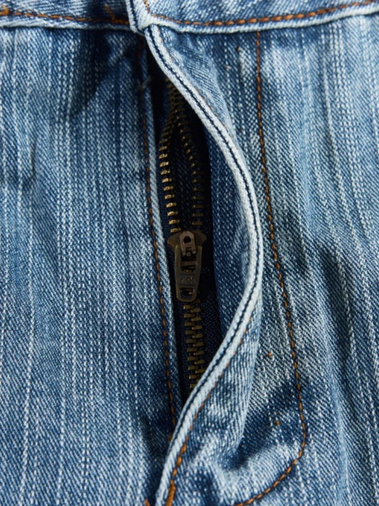 DCRB Baggy Washed Flower Denim Jeans - Image 7