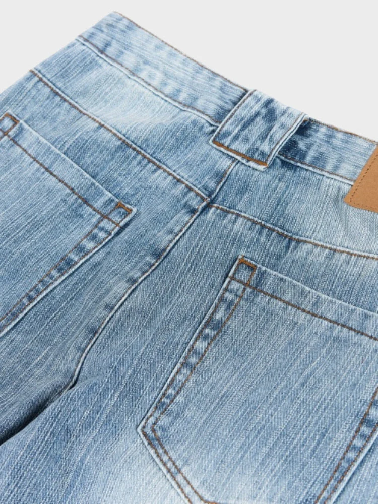 DCRB Baggy Washed Flower Denim Jeans - Image 8