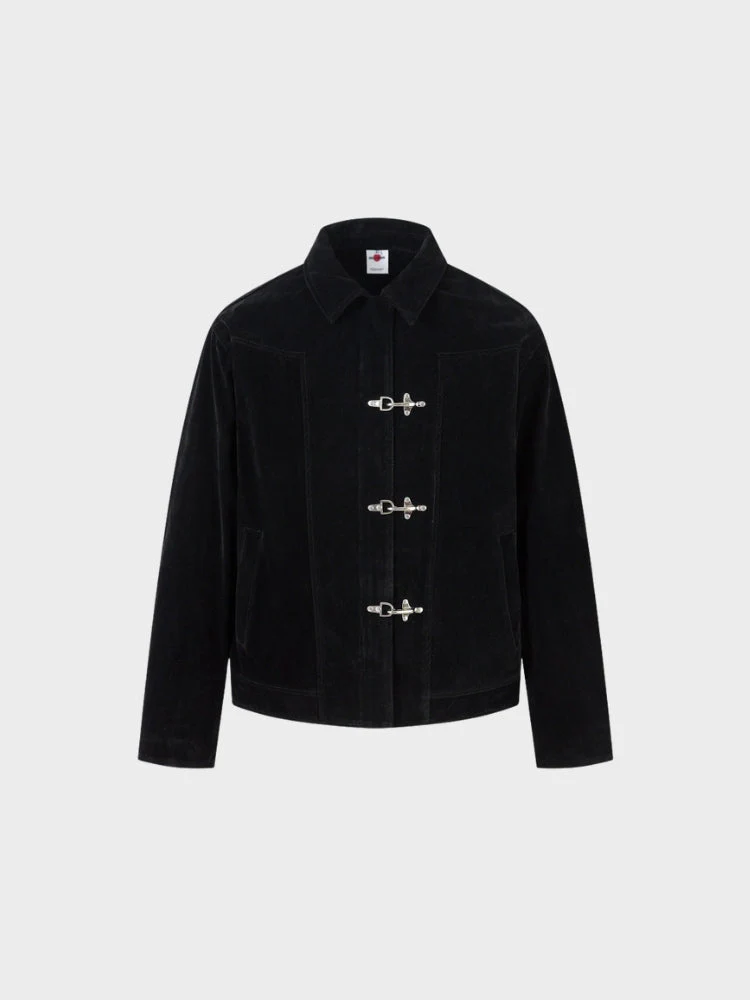 DCRB Retro Spliced Suide Jacket