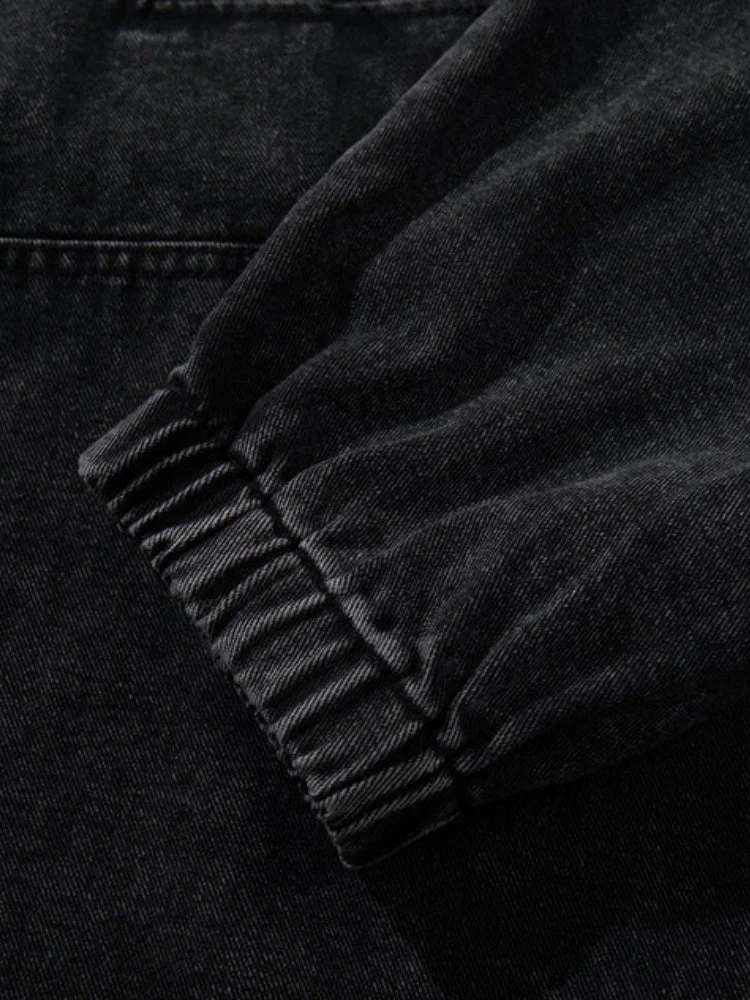 DCRB Toggle Front Washed Denim Hoodie - Image 8
