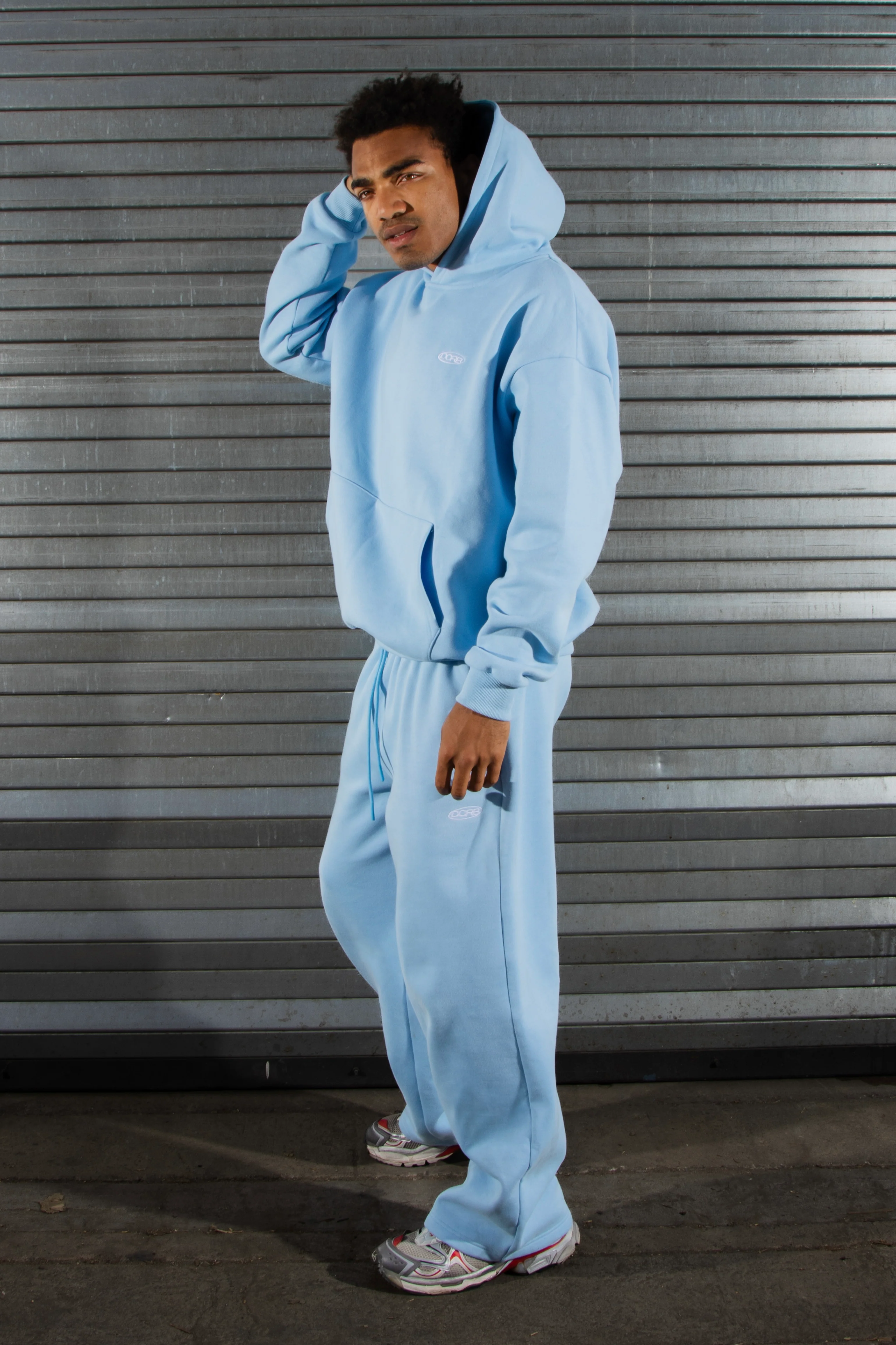 DCRB Tracksuit Open Leg Jogger - Baby Blue - Image 4