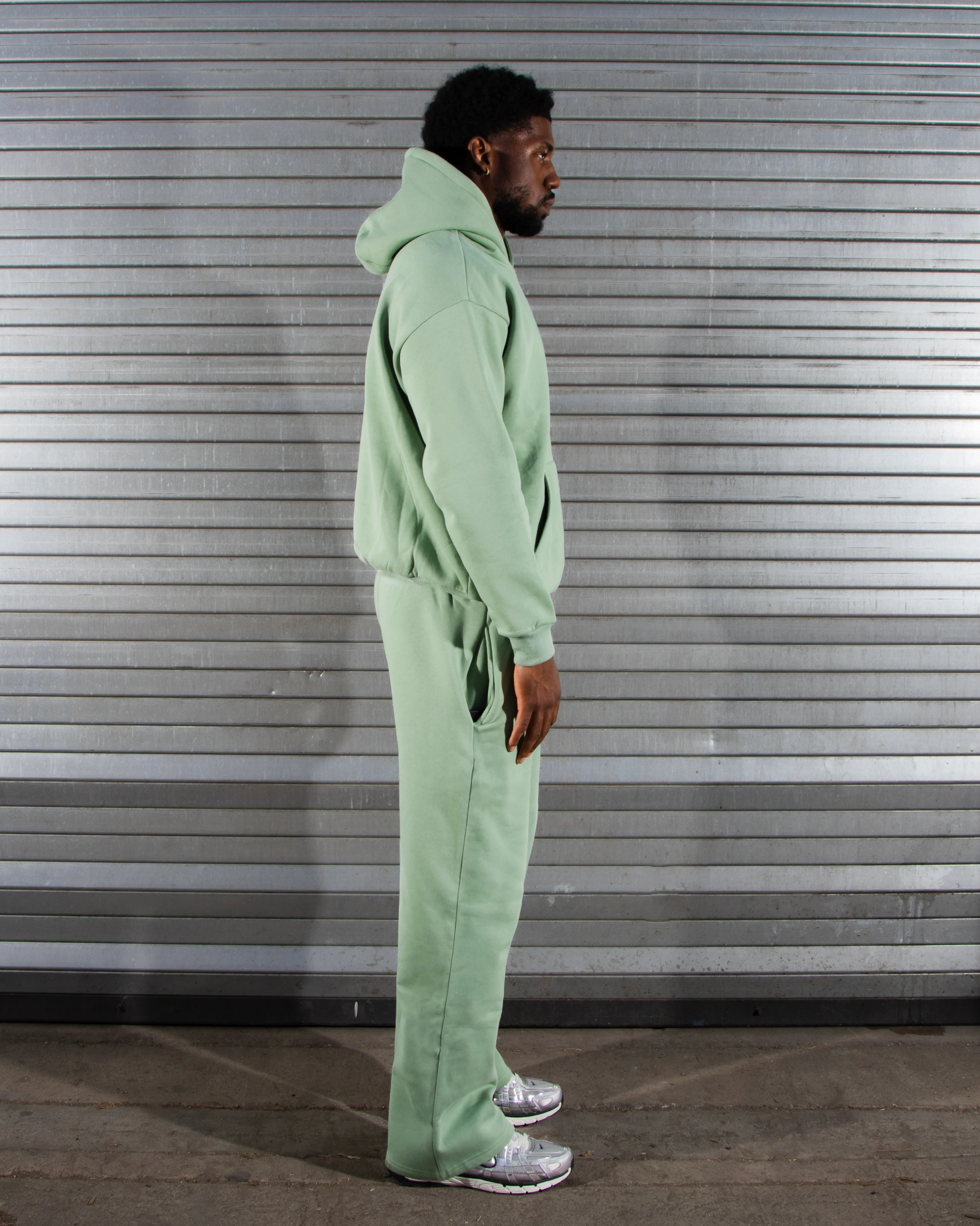 DCRB Tracksuit Open Leg Jogger - Light Green - Image 7
