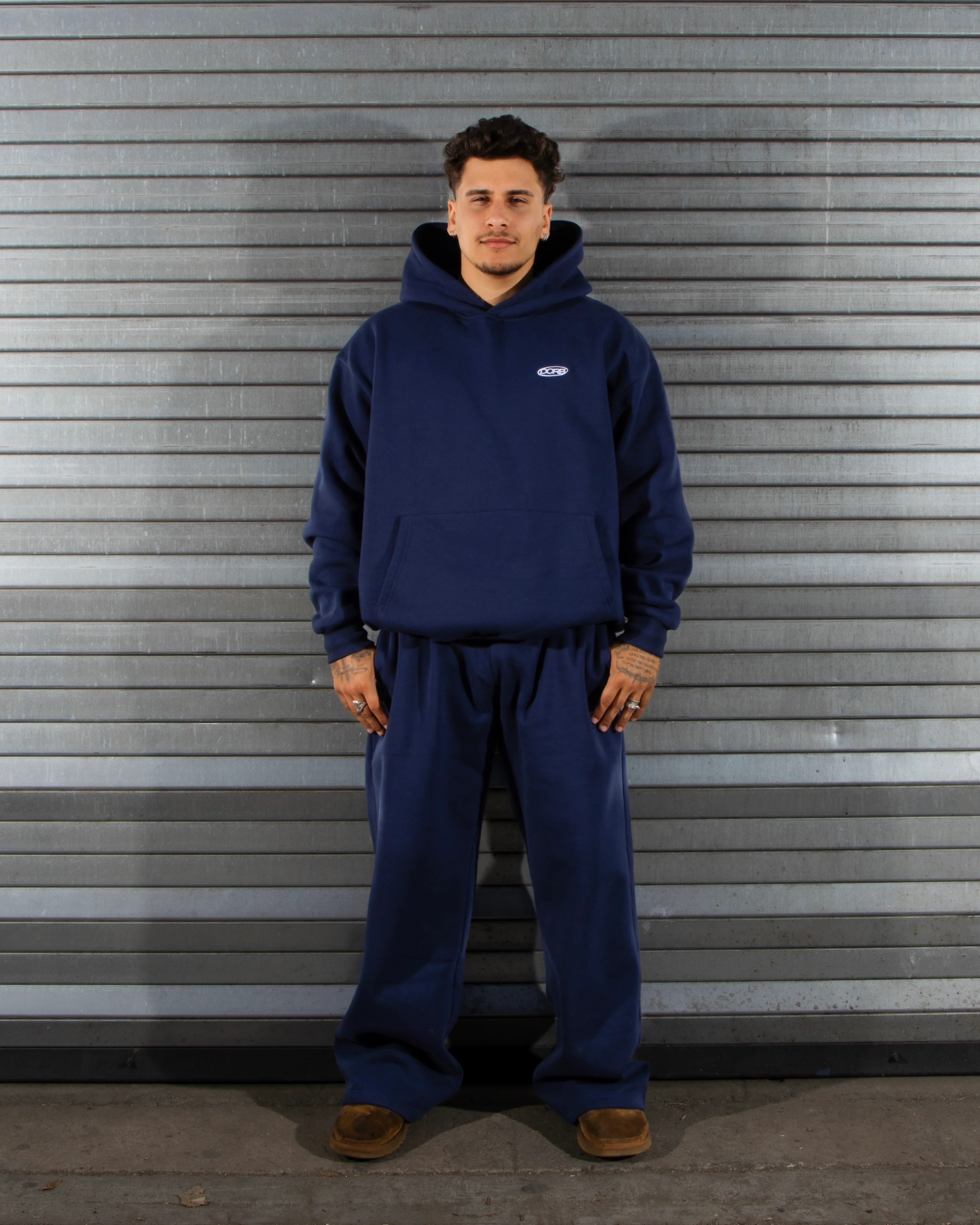 DCRB Tracksuit Open Leg Jogger - Navy Blue - Image 2