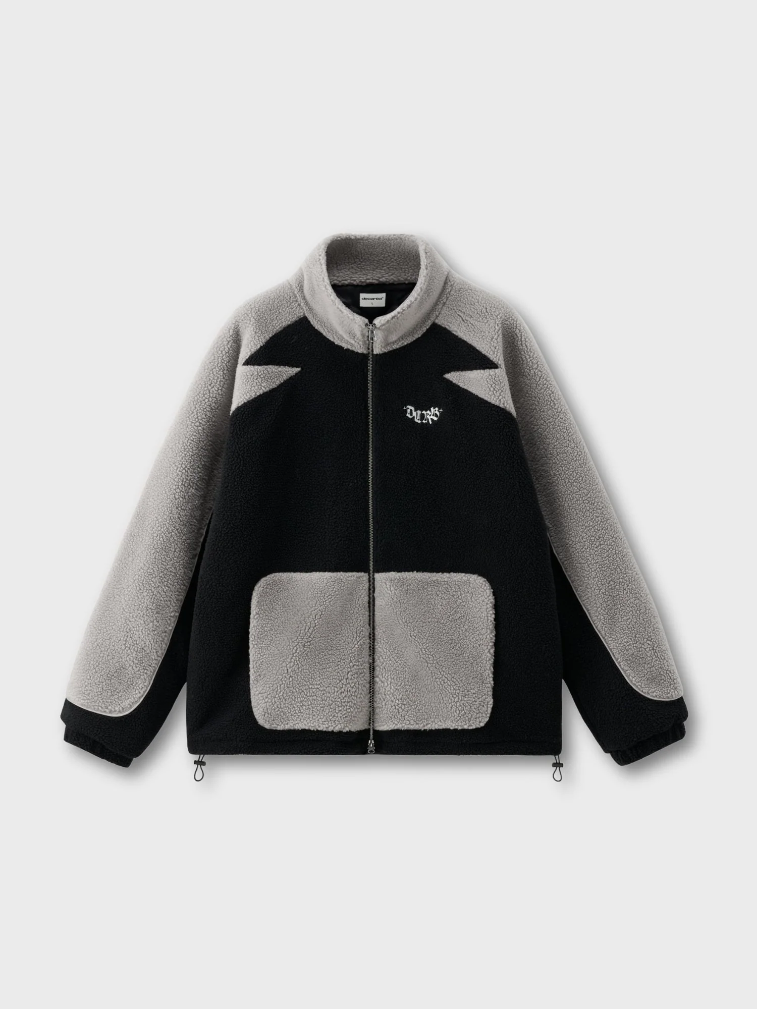 DCRB Two Tone Sherpa Fleece Jacket Pink - Image 13