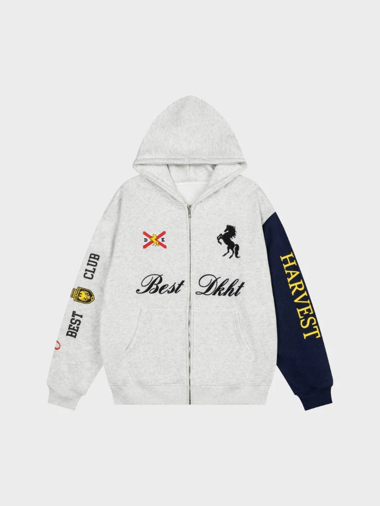 DCRB x Dark Havest Club Zip-Up Hoodie - Image 3