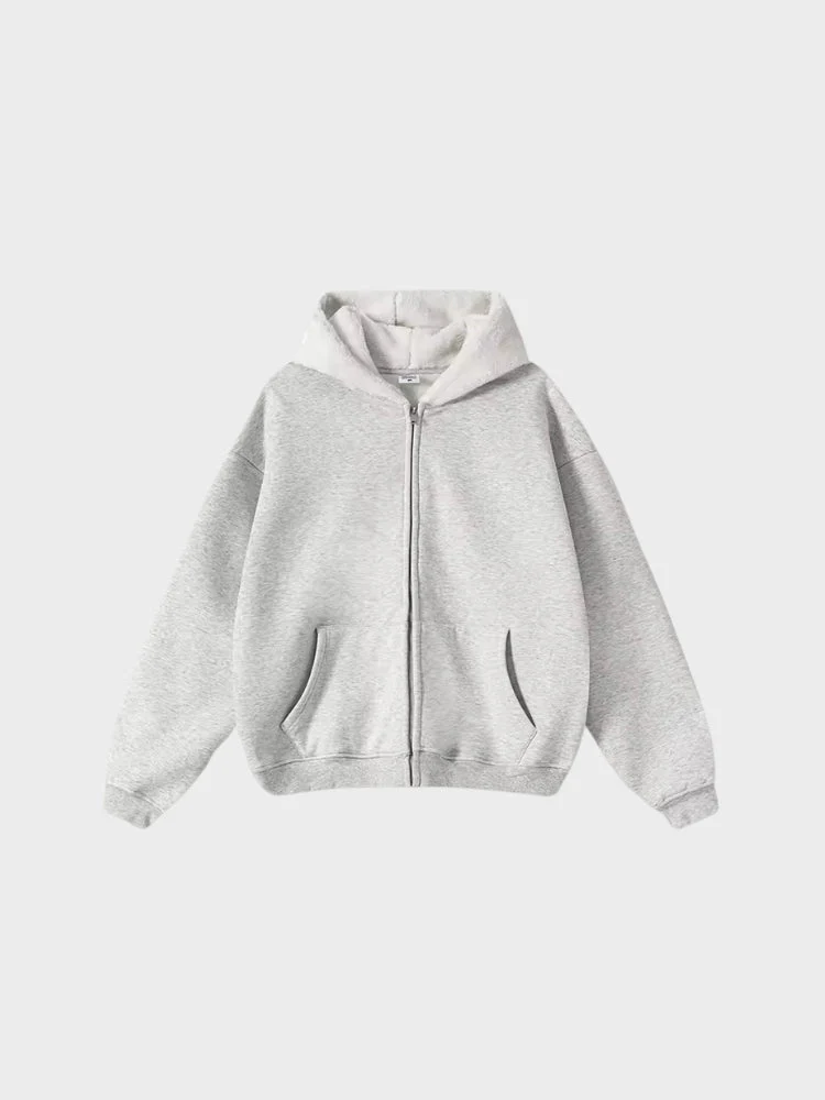 DCRB Zipper with Teddy Hoodie - Image 3