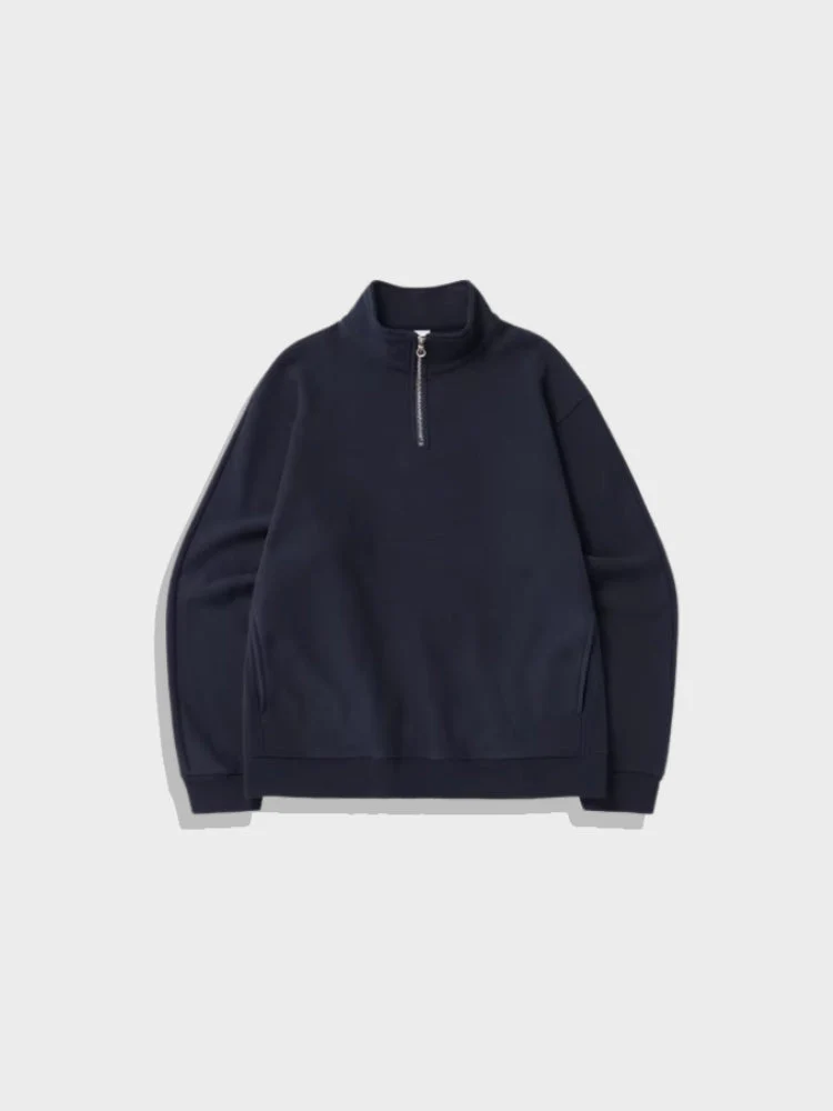 Decarba Oversized Half Zip Pullover - Image 4