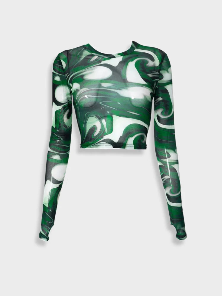 Decarba Vintage Transparant Shirt - Image 6