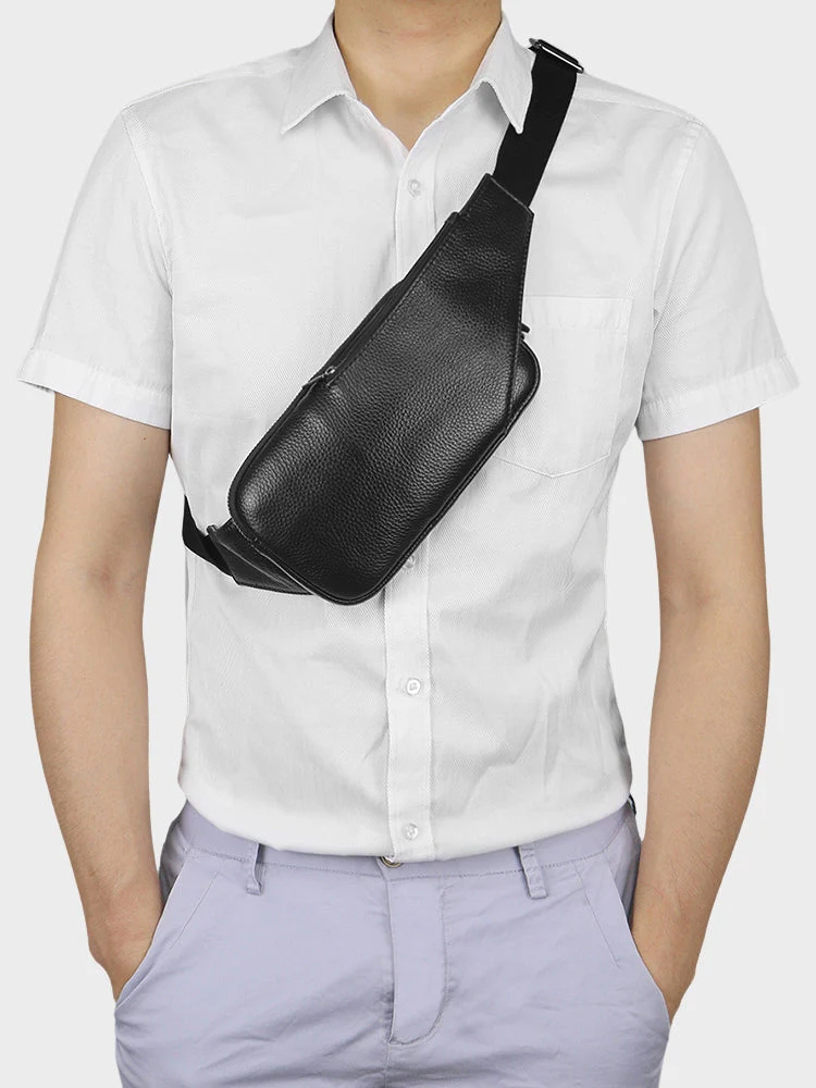 Leather Decarba Crossbody Bag - Image 4