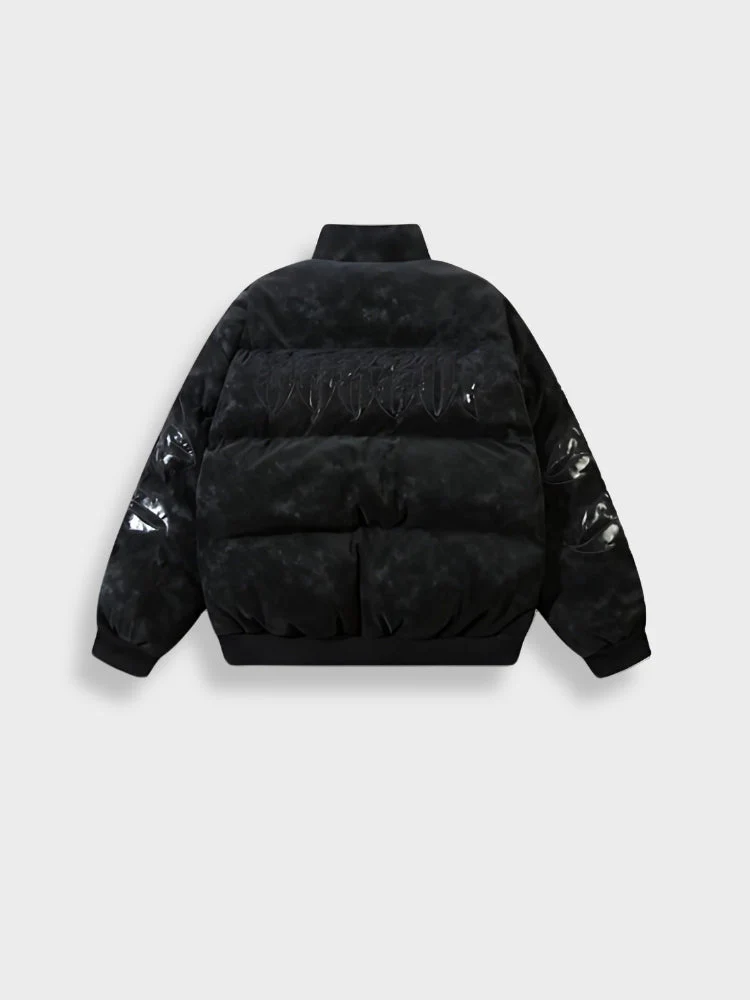 Leather Harajuku Puffer Jacket - Image 11