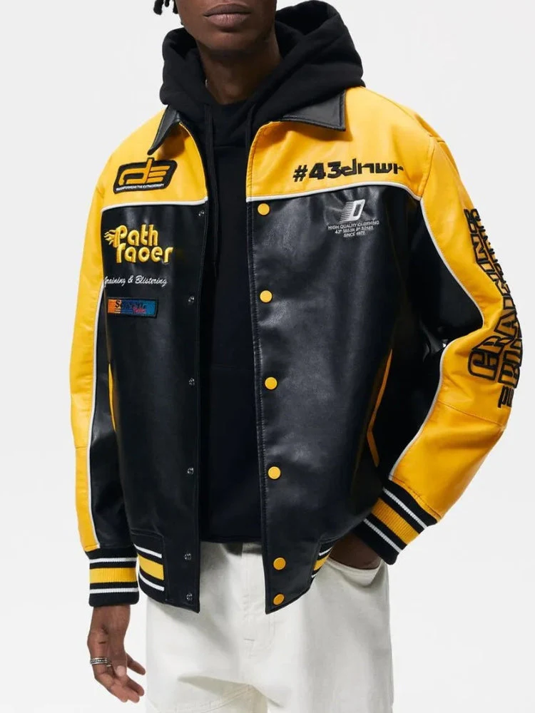 Leather Motorcycle Jacket - Image 3