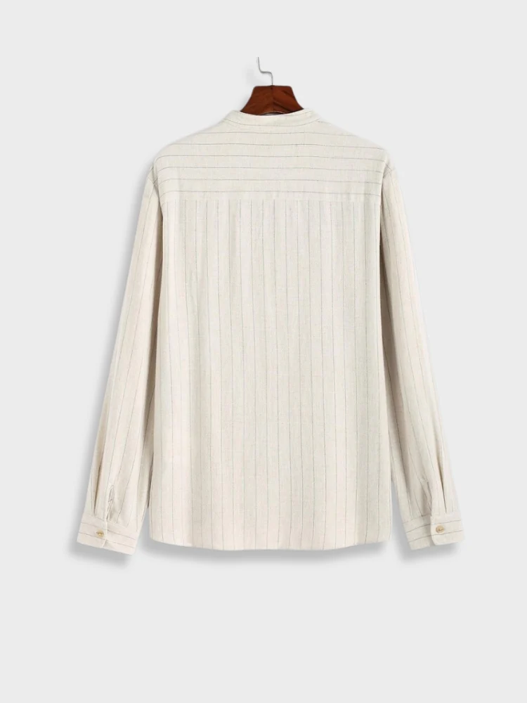 Light Brown Linen Shirt - Image 2