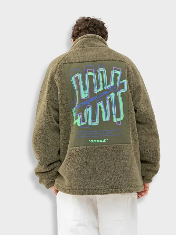 Loose Fit Lamswool Gasss Jacket - Image 4