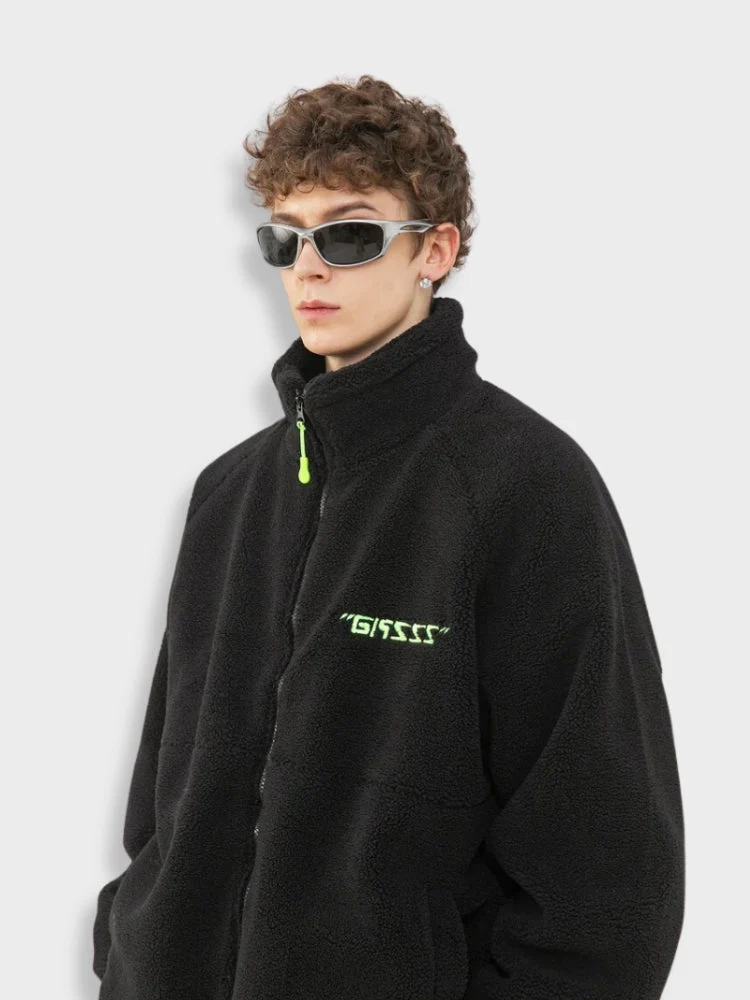 Loose Fit Lamswool Gasss Jacket - Image 7