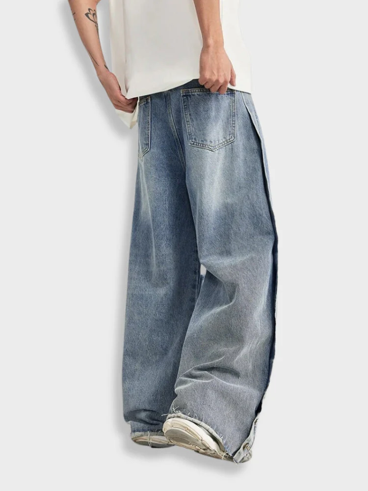 Oversized Ripped Denim Jeans - Image 7