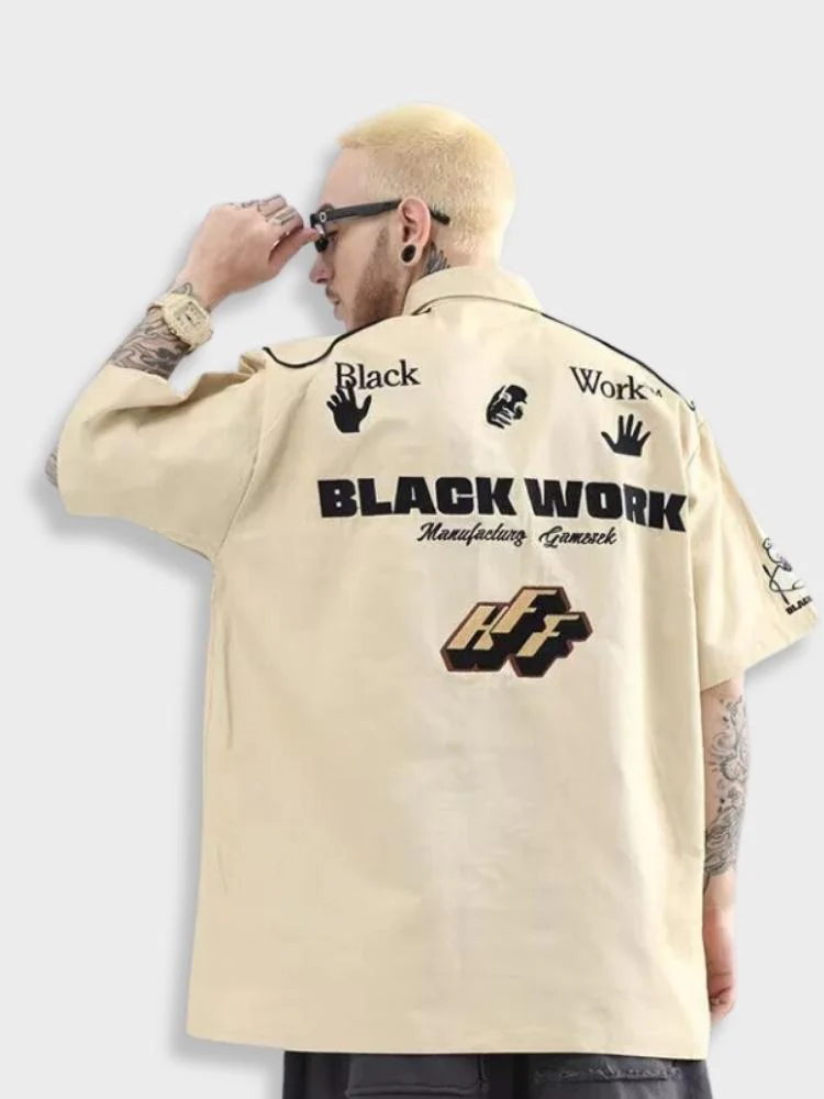 Retro Shirt - Black Work - Image 4