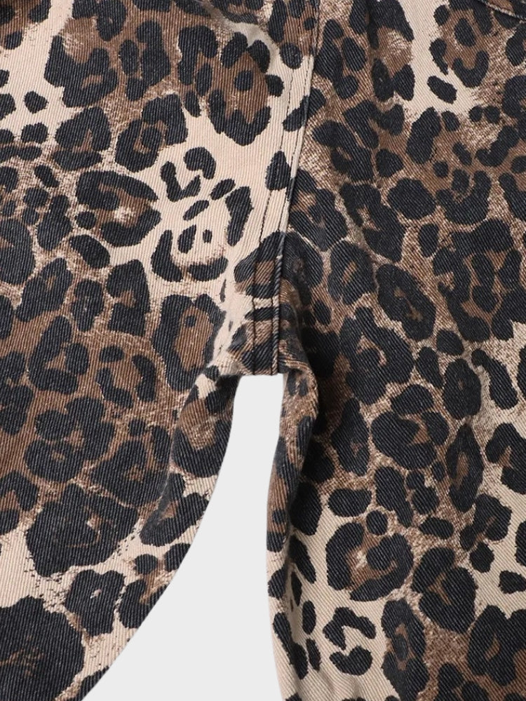 Ripped Leopard Jeans - Image 4