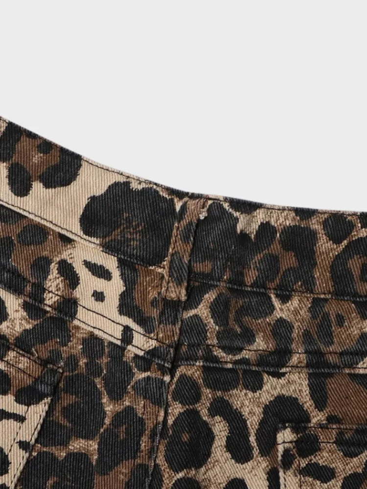Ripped Leopard Jeans - Image 7