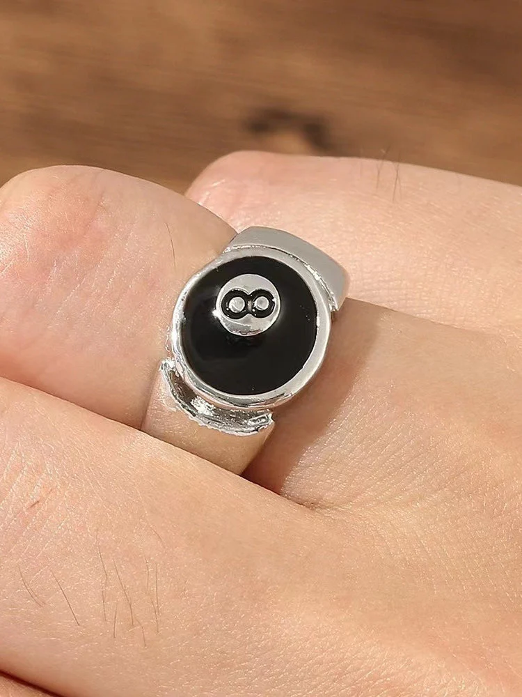 Vintage Adjustable 8Ball Ring - Image 2