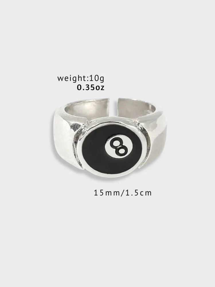 Vintage Adjustable 8Ball Ring - Image 3