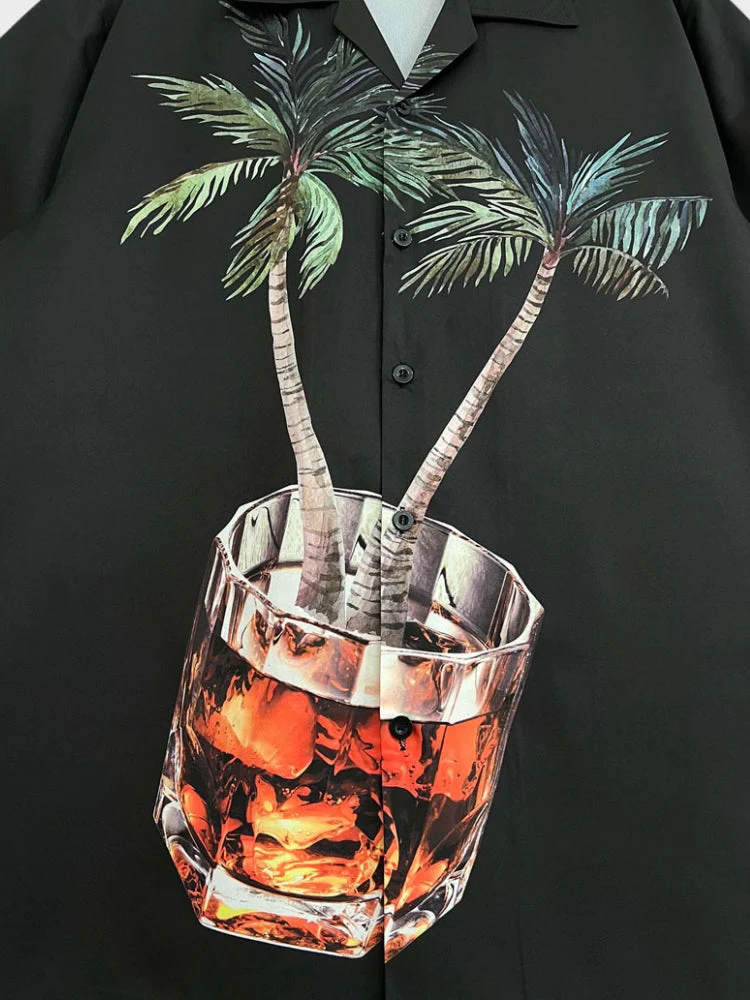 Vintage Hawaiian Drink Shirt - Image 4