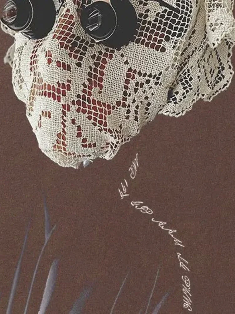 Vintage Lace Mask Tee - Image 8