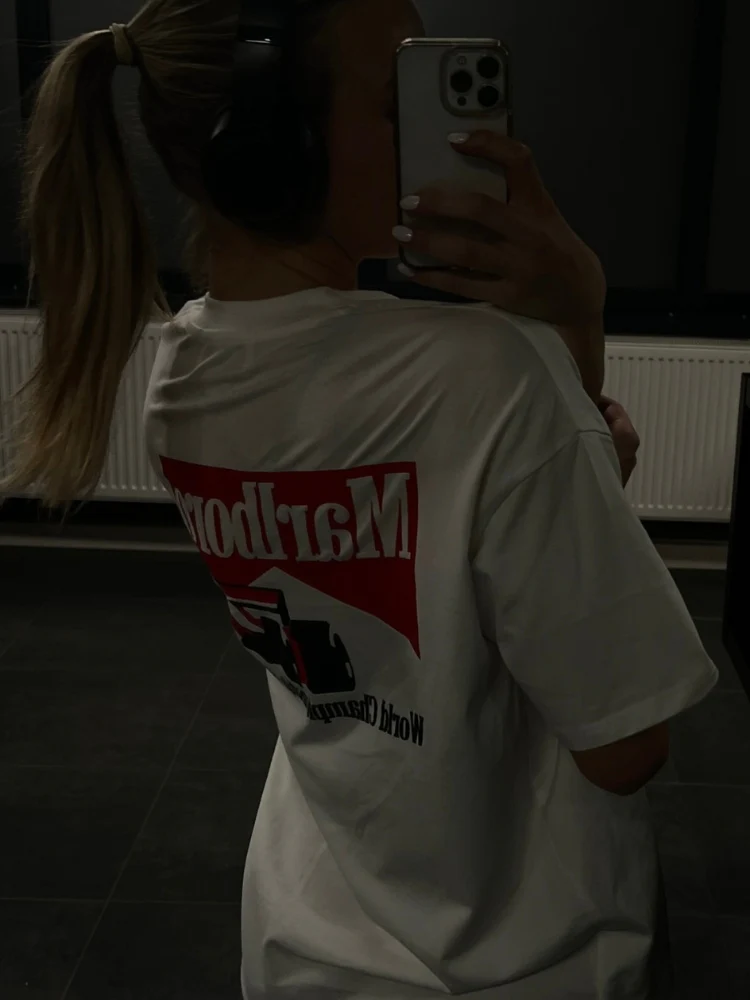 Vintage Malboro Racing Tee - Image 7